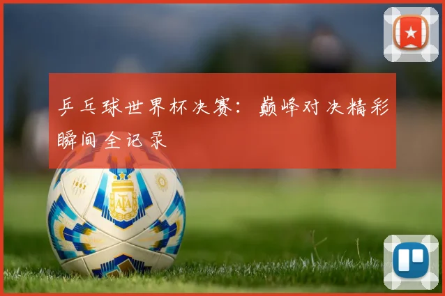 乒乓球世界杯决赛：巅峰对决精彩瞬间全记录